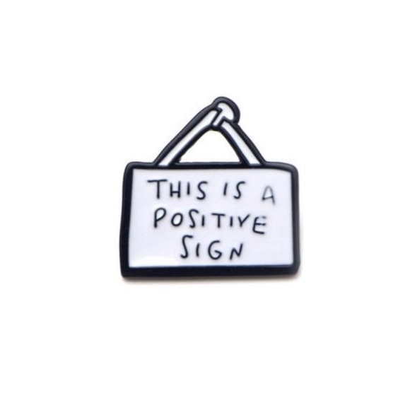 🌵This is a positive sign enamel pin - Picture 3 of 3